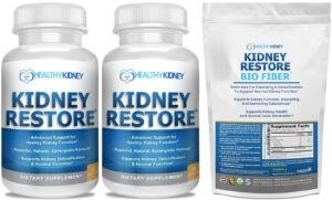Paquete de suplemento limpieza renal y biofibra Kidney Restore