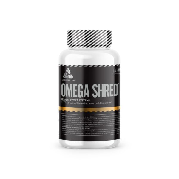 Frasco de Omega Shreds con MCT, CLA y DHA de Legal Limit Labs