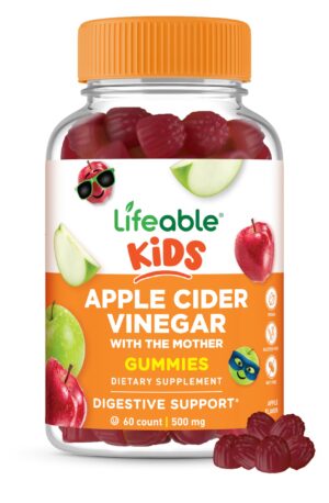 Frasco gomitas Lifeable vinagre manzana para niños