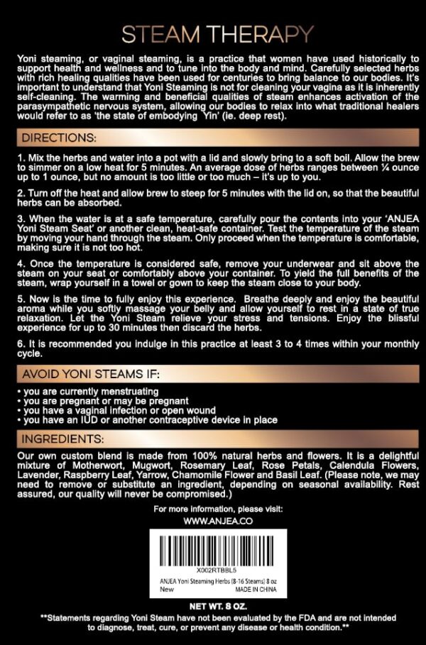 Cerrar imagen de hierbas para vapor femenino ANJEA