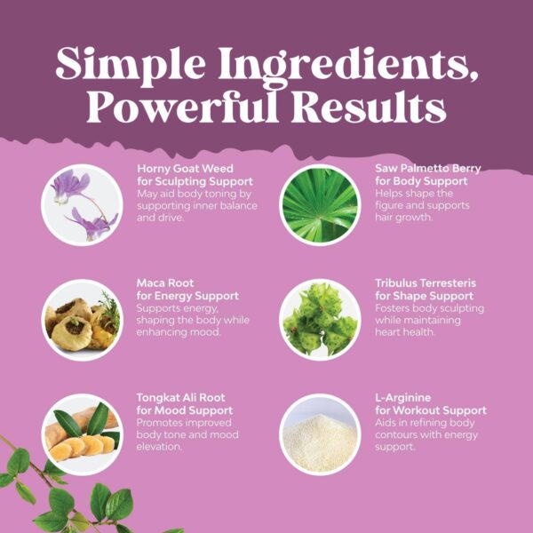 Pastillas naturales Natures Craft para curvas femeninas