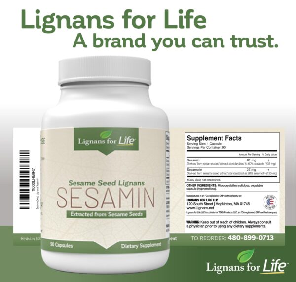 Lignans For Life suplemento para piel y peso