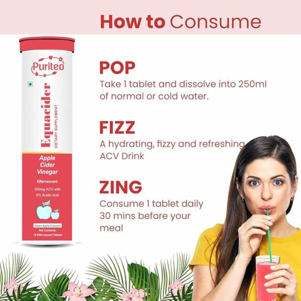 contenido puriteo equacider pastillas efervescentes sin gluten