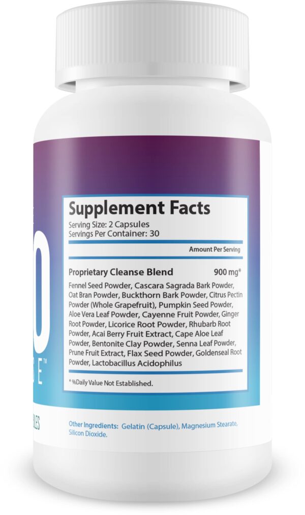 Frasco de Keto Cleanse probiótico y hierbas naturales