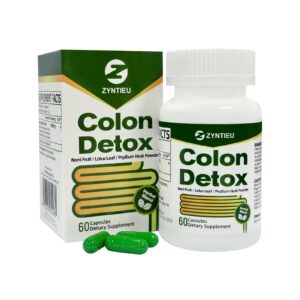 Zyntieu detox limpieza natural colon suplemento cápsulas 60