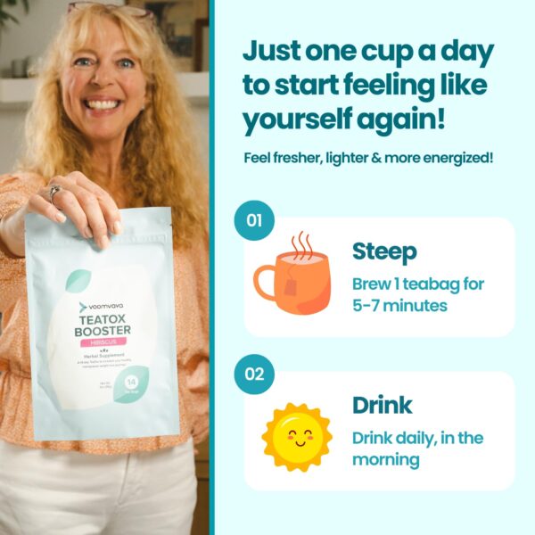 Té natural hibisco y cardamomo VoomVaya