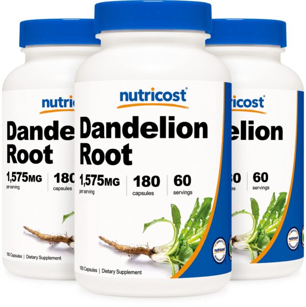Botellas de Nutricost Raíz de Diente de León 525mg