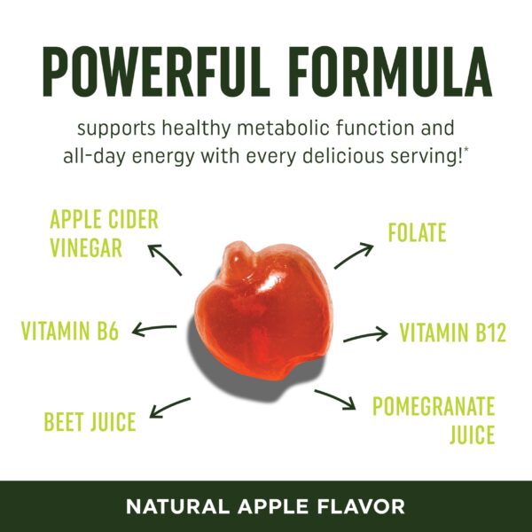 Frasco gomitas vinagre sidra manzana MAV Nutrition