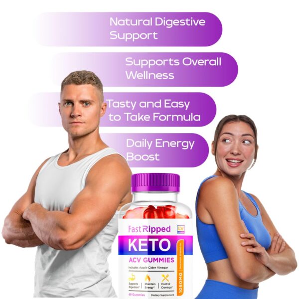 Frente caja gomitas keto ACV Fast Ripped LIVORKA