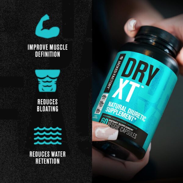 botella Jacked Factory Dry-XT cápsulas para retención de agua