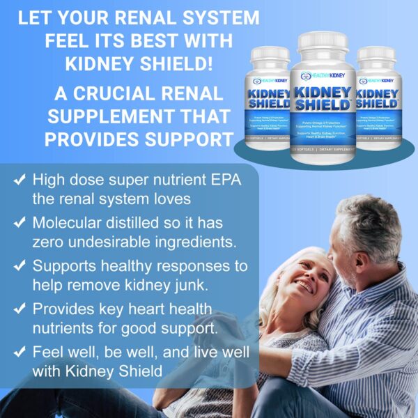Suplemento Kidney Shield para inflamación y salud renal