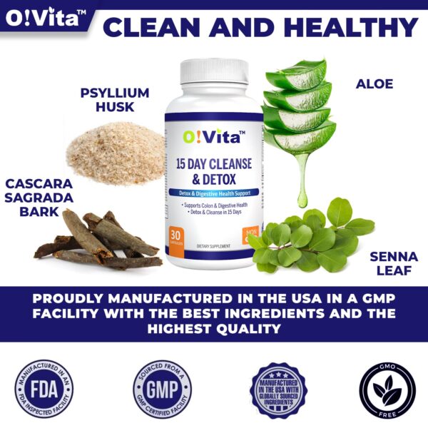 Cápsulas naturales O!VITA limpieza y desintoxicación