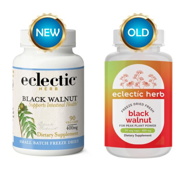 Botella de Nogal Negro fresco liofilizado para limpieza intestinal