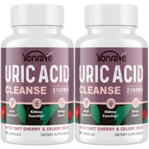 Yonrave cápsulas limpieza ácido úrico paquete doble