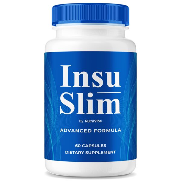 Cápsulas InsuSlim frente a fondo blanco