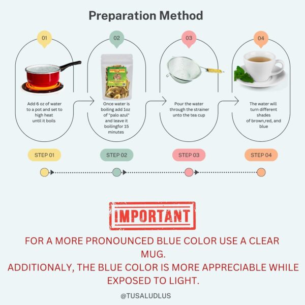 Embalaje palo azul 1 libra para bienestar y detox