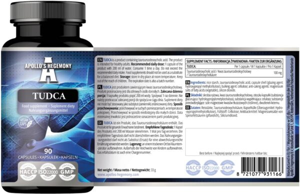 Suplemento TUDCA para digestión y función hepática