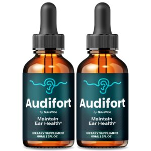 Paquetes NutraVibe Audifort gotas para salud auditiva