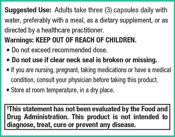 Suplemento con ingredientes antioxidantes para detox hepático