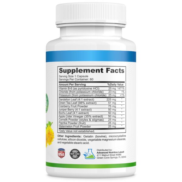 Herbal Water Relief suplemento para hinchazón y peso por agua