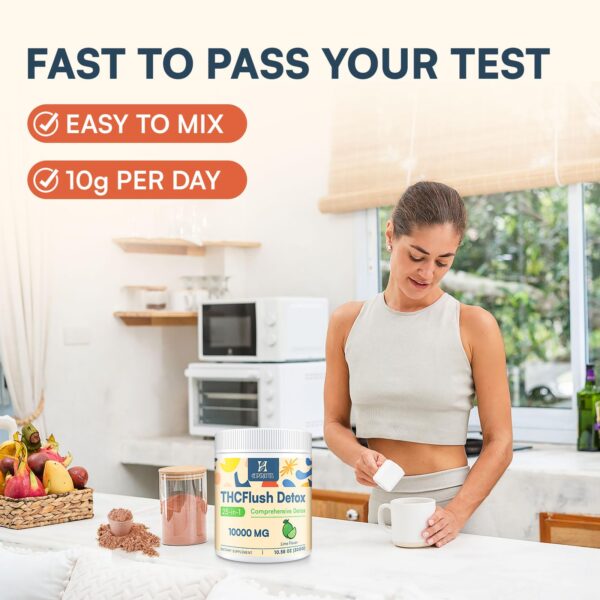 Instrucciones de uso en etiqueta del detox polvo 30 porciones