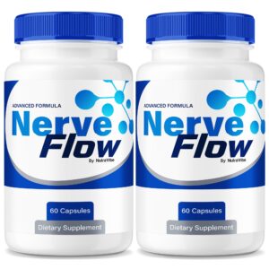 Botellas NutraVibe Nerve Flow suplemento para salud nerviosa