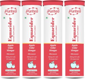 puriteo equacider pastillas efervescentes vinagre sidra manzana