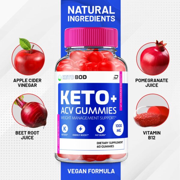 Pack dúo gomitas Indelo KetoBod vinagre sidra manzana 1000mg