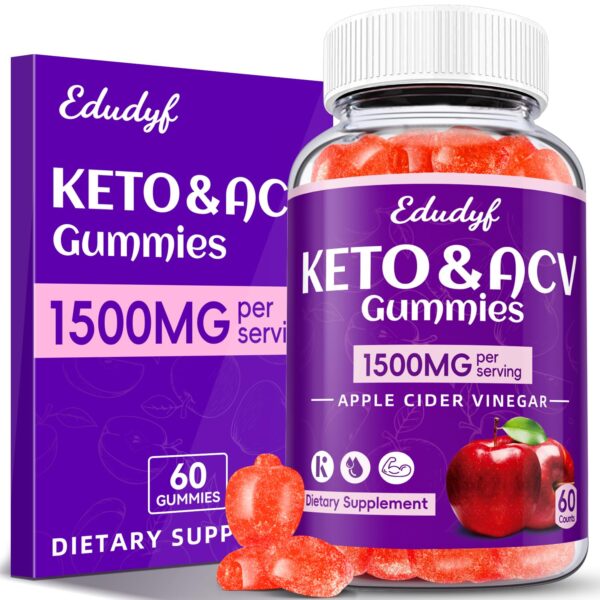 Suplemento keto vinagre sidra manzana con probióticos B12