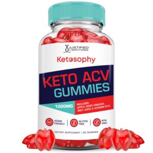 Ketosophy Keto ACV gomitas vinagre manzana 1000mg 60 unidades