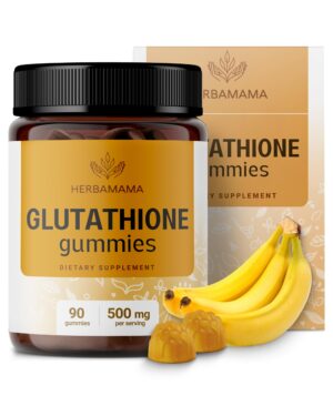 Gomitas glutatión reducido Herbamama sabor plátano envase