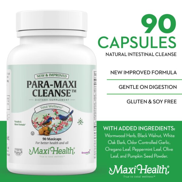 Detalle ingredientes Maxi Health Limpieza Intestinal