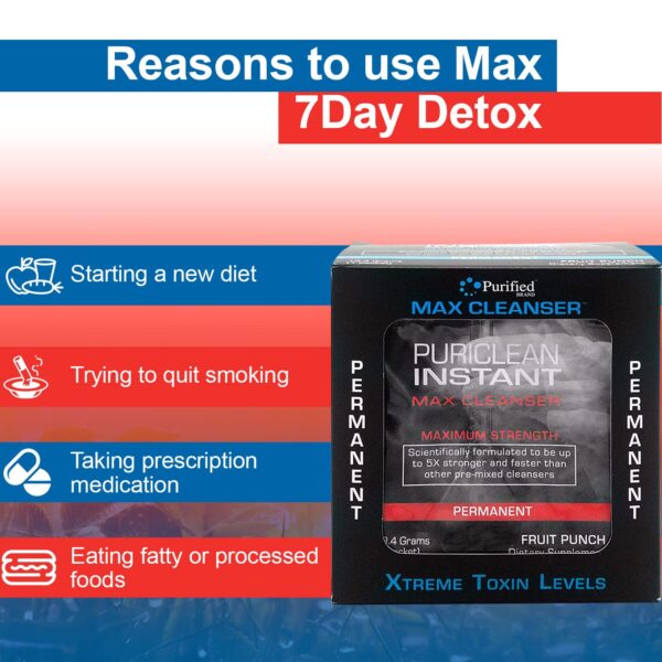 Wellgenix Puriclean caja polvo detox instantáneo 7 días