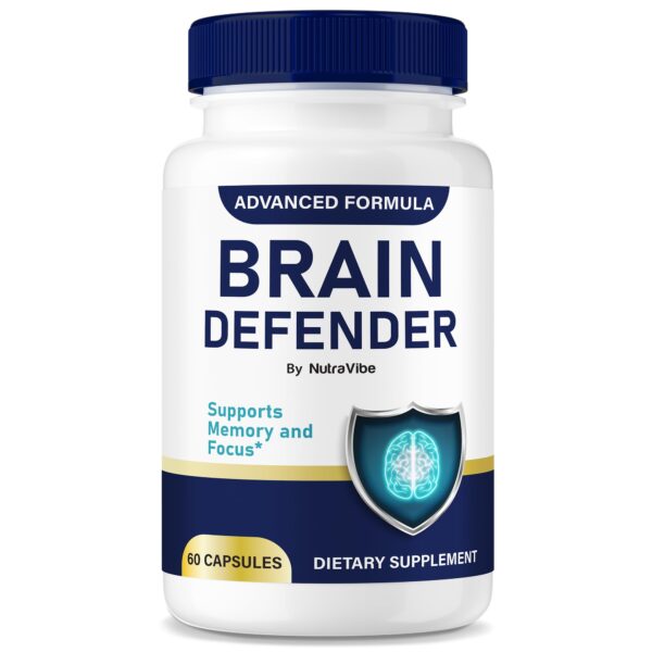 Frasco Brain Defender suplemento para memoria y concentración