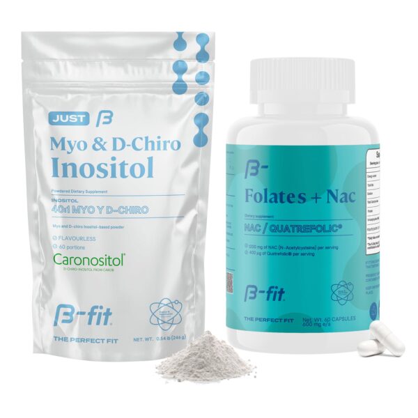 B-FIT B suplemento cápsulas N-Acetil Cisteína y polvo Inositol