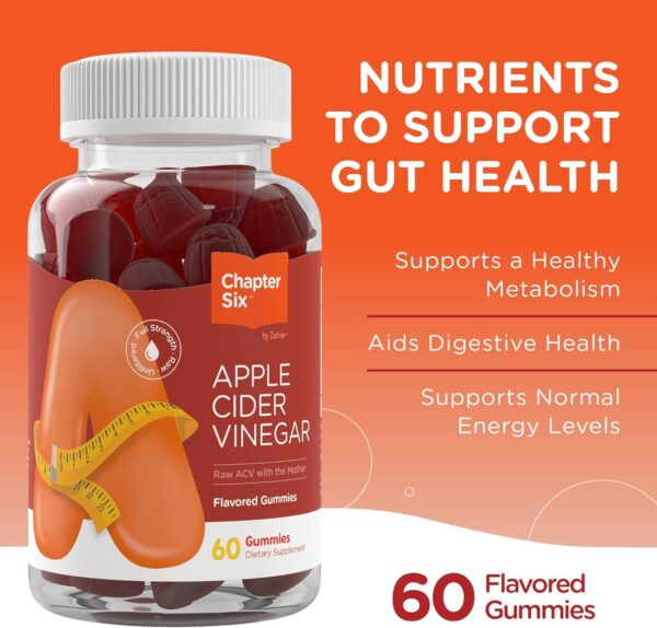 Gomitas saludables Zahler vinagre sidra manzana 60 gomitas