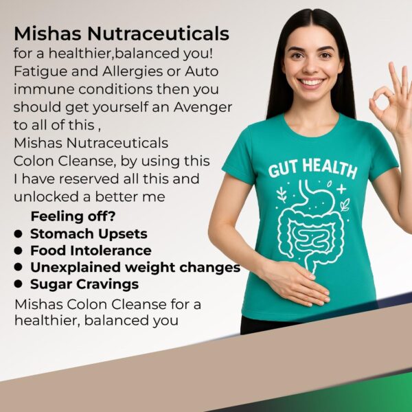 Paquete del suplemento Mishas limpieza intestinal y detox