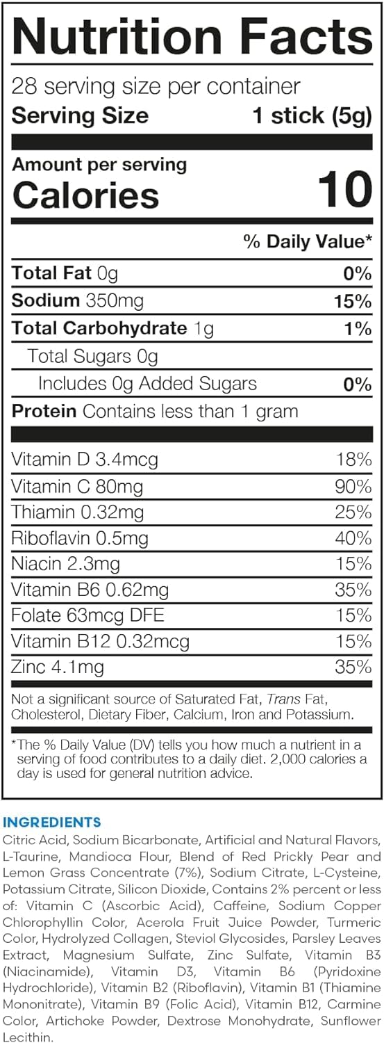 Presentación sticks Usoway Rexet para desintoxicación y energía
