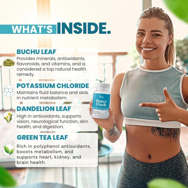 Apoyo natural para eliminar líquidos con ingredientes botánicos