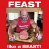 Información nutricional en botella MuscleMeds Feast Mode