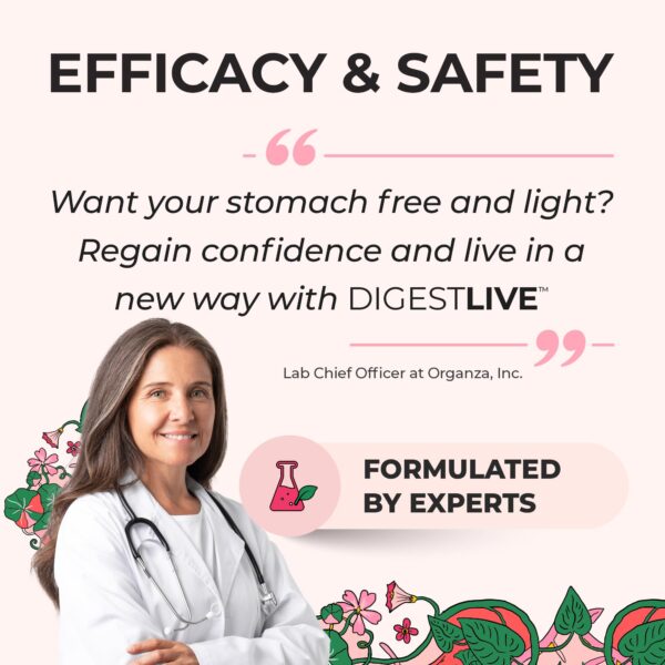 Alivio de gases, hinchazón y estreñimiento con DigestLive