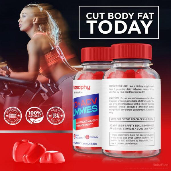 Suplemento multivitamínico Keto ACV NutraRize gomitas