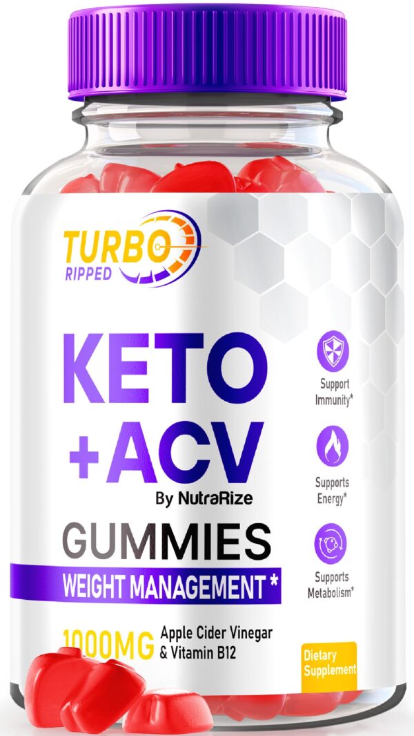 Gomitas Turbo Ripped Keto y vinagre de manzana 1000mg