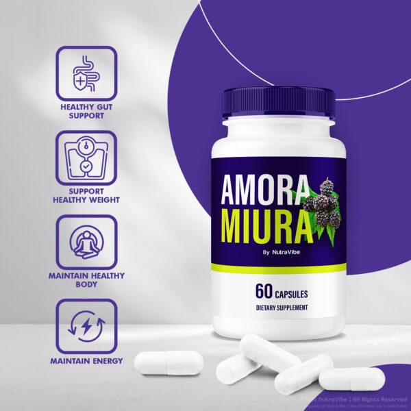 Frasco con etiqueta Amora Miura