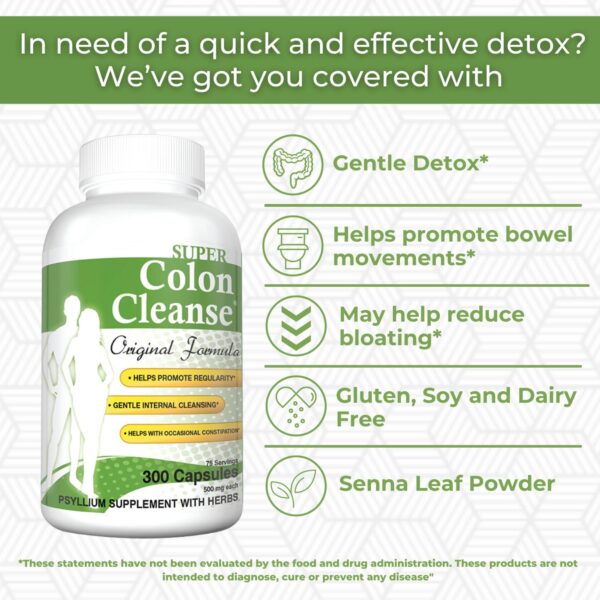 Fórmula original Health Plus Super Colon Cleanse para digestión