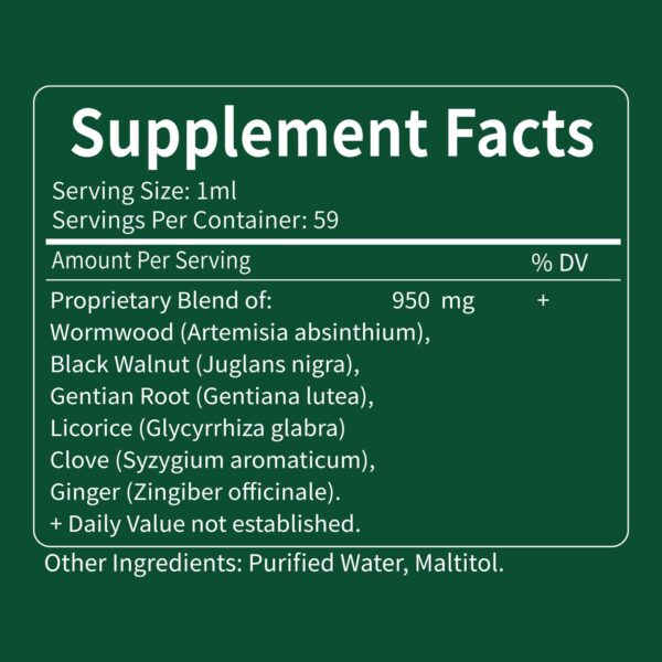 Etiqueta y gotero de las gotas