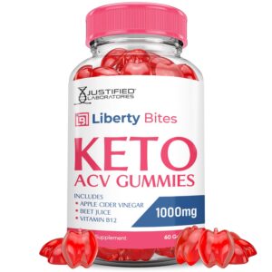 Liberty Bites Keto ACV gomas suplemento vegano 60 cuenta