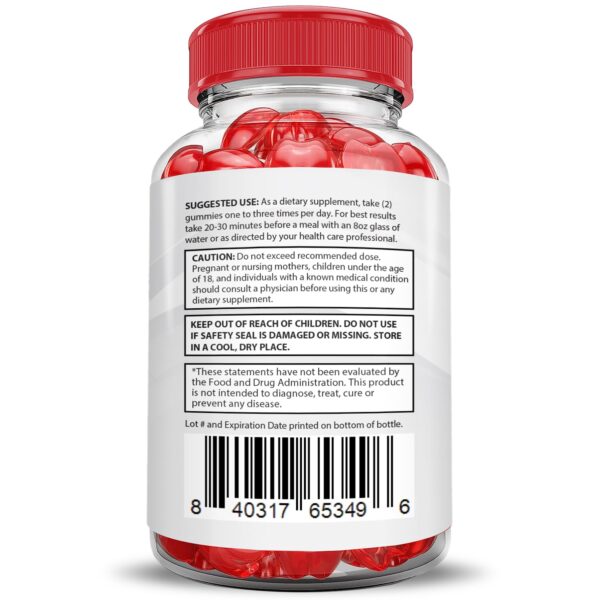 Empaque gomitas Ketosyn Keto ACV con textura pectina premium