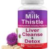 Suplemento cardo mariano limpieza hígado 1000mg 60 cápsulas