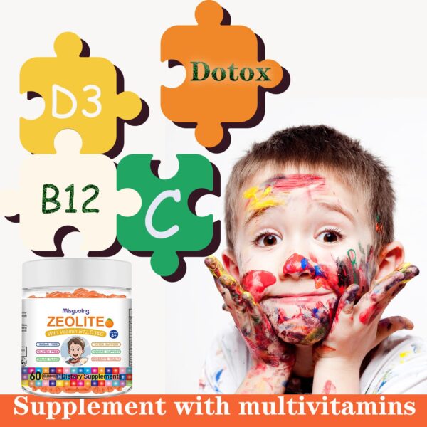 Presentación gomitas zeolita molecular Misyvoing 60 piezas para salud